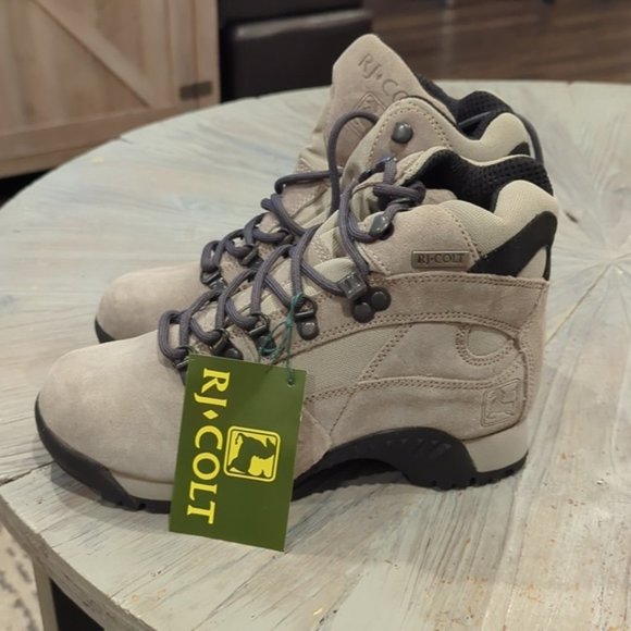 NWT RJ Colt Grey Suede Hiking Boots - Picture 1 of 8